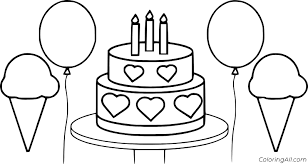 Check spelling or type a new query. Birthday Cake Coloring Pages Coloringall