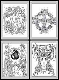 Pagan coloring page from maya civilization category. Wiccan Coloring Book Coloring Pages For Adults Wiccan Mythology Goddesses Wiccan Colouring Anti Stress Relaxati Book Of Shadows Wiccan Books Coloring Books