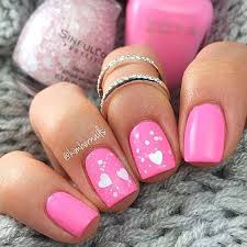 41 Cute Valentine S Day Nail Ideas For 2020 Page 2 Of 4 Stayglam Heart Nails Valentine S Day Nails Valentines Nails *pink plaid & black hearts* nail art design for short nails. heart nails