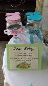 Baby Shower Game Guess How Much I Love You Gender Reveal Weight And Gender Pink O Unisex Baby Shower Baby Shower Decorations For Boys Fun Baby Shower Games