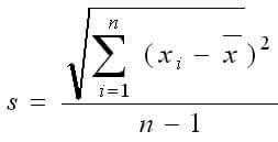 On peut simplifier la formule de la variance pour obtenir : Ecart Type
