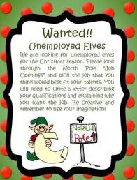 Christmas Creative Writing Activity Students As Unemployed Elves Creative Writing Activities Christmas Writing Activities Christmas Writing