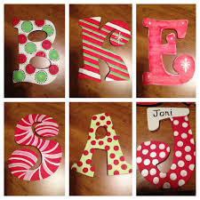 Pin By Cassie T On My Stuff Painting Wooden Letters Christmas Lettering Painted Wood Letters