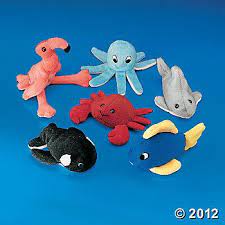 Mini Tropical Stuffed Animals Oriental Trading Underwater Party Underwater Theme Party Octopus Plush