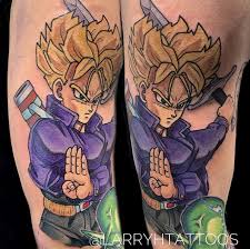 Trunk dbz dragonball art games tattoo chibi character art character design dragon ball z fan art anime characters. Larry Added Trunks To This Black Lotus Tattoo Gallery Facebook