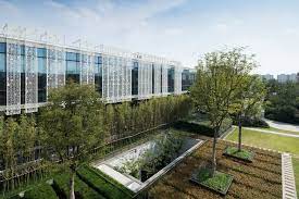 上海万科五玠坊售楼处景观鸟瞰图 facade architecture shanghai design studio