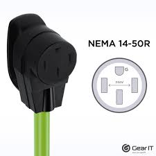 Power grip handle (ergonomic grip) on both ends for easy disconnection (you won't 'kill' your fingers trying to disconnect the cord from the. Gearit Generator Extension Cord 50 Amp 250 Volt Nema 14 50p To 14