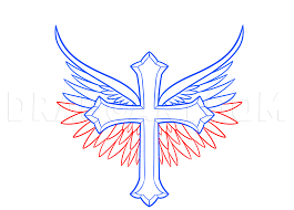 Recently, a couple of readers asked my opinion of cross draw holsters for carrying a small defensive revolver on the belt. How To Draw A Cross With Wings Step By Step Drawing Guide By Dawn Dragoart Com