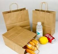 OEM ODM Factory Price Cheap Custom Logo Printed Food Packaging Paper Bags  for Food Takeaway