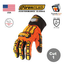 Ironclad Kong Original Impact Slip Resistant Mechanics Glove Orange Usa Size S 3xl Durasafe Shop