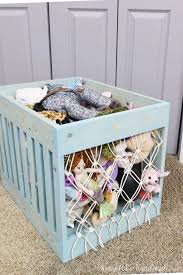 Diy idea for stuffed animal storage by making a zoo or barn with bungee cords. Diy Stuffed Animal Storage Bin With Macrame Net Houseful Of Handmade