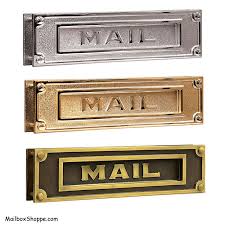 Heavy duty contemporary mail slot. Mail Drops And Receptacles