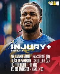 This is the actual injury report