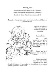 Te compartimos esta pequeña serie en la que conoceremos un poco sobre el sagrado corazón de jesús.¡que todo sea para la máxima gloria de dios! Guia Gdh Ninos Febrero Docx Maria Madre De Jesus Amor