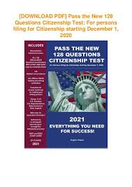 Citizenship Writing Test 2020
