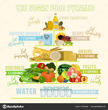 The Vegan Food Pyramid Stock Vector Annyart 192195588