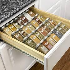 Amazon Com Lynk Professional 430414ds Spice Rack Tray Insert 4 Tier Heavy Gauge Steel Drawer Orga In 2020 Spice Rack Tray Kitchen Drawers Kitchen Cabinet Organization