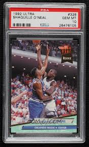 How much is a shaquille o neal rookie card worth. 1992 93 Fleer Ultra Base 328 Shaquille O Neal Psa 10 Gem Mt