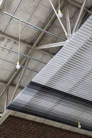 Maybe you would like to learn more about one of these? The Linear Felt Ceiling Panels That Comprise Heartfelt Are Made Of Non Woven Thermoformed Pes Fibres No Fin Ceiling System Ceiling Design Ceiling Treatments