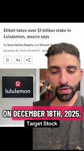 Elliott Acquires $1b Stake in Lululemon