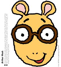 Arthur Mask Arthur Birthday Party Pbs Parents Pbs Printable Halloween Masks Halloween Printables Halloween Masks