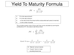 Ppt Yield To Maturity Formula Powerpoint Presentation Free Download Id 2938012