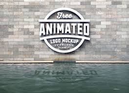 Free 3d Logo Animated Mockup Freebies 3d Animation Display Free Graphic Design Logo Mockup Presentation Psd Reflection Res Free Logo Mockup Logo Mockup 3d Logo