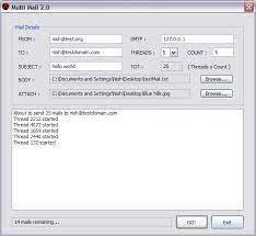 Mailhog sets up a fake smtp server. Multimail 2 0 Freeware Smtp Stress Testing Tool Codeproject