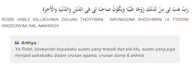 Setelah salam, bacalah doa cepat dapat jodoh khusus pria diatas sebanyak 33 kali. Doa Untuk Cepat Dapat Jodoh