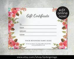 4.8 out of 5 stars. Premade Gift Card Template Editable Gift Certificate Diy Voucher Certificate Business Template Shop Voucher Floral Design Gift Card Template Gift Voucher Design Card Template