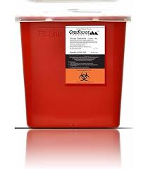 Amazon.com: PT# 85121 PT# # 85121- Container Sharps in-Room Mailbox Style  Lid Clear 5qt Ea by, Kendall Company : Health & Household