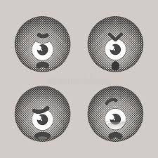 They provide great coverage right out of the bottle, thin evenly to achieve any level of transparency, and dry to a beautiful matte finish. Set With Angry Sad Crying One Eyed Faces Emojis Drawn With Dark Warm Grey And White Colors On The Ligth Warm Grey Stock Vector Illustration Of Black Grey 94797803