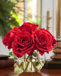 On the outside, we have added a band of burlap, 3 handmade flowers with pearls in the center a ribbon bow and a tag covered in scrapbook paper and lace. Shop Lifelike Rose Nosegay Silk Flower Arrangement At Petals