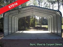Standard Metal Carport 20 X 26 X 6 1800 Installed Metal Farm Buildings Farm Buildings Metal Carports