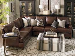 Leather Living Room Montague Leather Sectional Living Room By Bassett Furniture Contemporary Living Room Zzwwiqs Living Room Decor Brown Couch Leather Couches Living Room Leather Sectional Living Room