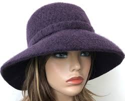 Women's Felted Hat With 3.5” Wide Brim, Wool Felted Floppy Hat, Handmade  Felt Hat