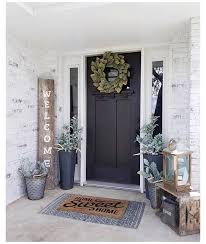 The farmhouse entrance provides a comfortable space to take the load off your hands, get out of your shoes or greet your guests. 43 Awesome Front Door Farmhouse Entrance Decorating Ideas Before You Have The Idyllic Front Door In 2020 Front Porch Decorating Modern Farmhouse Decor Porch Decorating