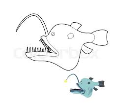 * this post may contain affiliate links for your convenience. Deep Sea Anglerfish Coloring Book Stock Vector Colourbox