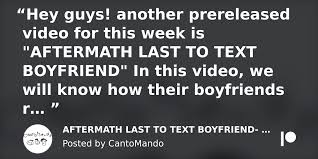 AFTERMATH LAST TO TEXT BOYFRIEND- Patreon Exclusive BTS