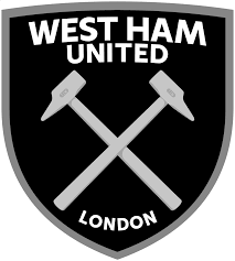 West ham have been winners of the fa cup three times, in 1964, 1975, and 1980, and have also. West Ham United Fc Logo Black And White 1 Brands Logos