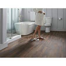 The wear layer is urethane with ceramic beads for toughness. Lifeproof Autumn Wood 6 In X 24 In Porcelain Floor And Wall Tile 14 55 Sq Ft Case Lp32624hd1pr The Home Depot