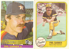 2 DIFFERENT BASEBALL CARD LOT OF PHIL GARNER 674