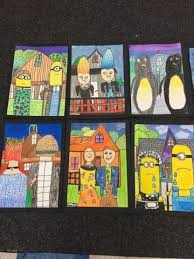 Fifth Grade Grant Wood Parodies Elementary Art 4th Grade Art Elementary Art Projects