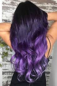 Whether you choose brown to blue ombre, blonde to blue, or black to blue ombre, it all looks. 50 Cosmic Dark Purple Hair Hues For The New Image Lovehairstyles