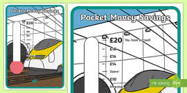 Pocket Money Savings Chart Money Bank Earning Finance