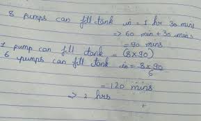 This tool helps compute shift length. 8 Pumps Are Used To Fill A Tank In 1 Hour 30 Minutes How Long Will It Take If Only 6 Pumps Of The Same Brainly In
