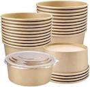 Amazon.com: Fniiva 37 Oz 25 ​Pack Disposable Take Out Bowls with ...