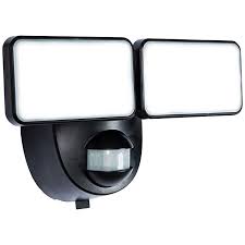 Motion Activated Battery Powered Led Security Light In Black 14h05 Lamps Plus