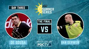 Michael van gerwen produced a blistering display to return to winning ways in the premier league on night eight, before firing a jovial warning to his title rivals. Watch Summer Series 3 Final Michael Van Gerwen Vs Jose De Sousa Sportvideos Tv
