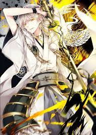 touken ranbu fanart game かわいい男の子のアニメキャラ 刀剣乱舞 鶴丸国永 イラスト